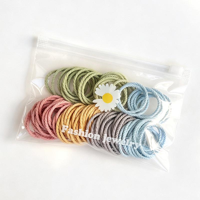 Net Celebrity High Elasticity Thin Hair Tie - Small Circle Style for Girls