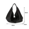 Big Black Shoulder Bags for Women Large Hobo Shopper Bag Solid Color Quality PU Leather Crossbody Handbag Lady Travel Tote Bag
