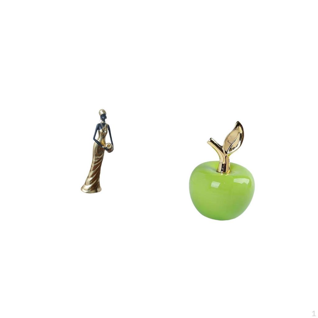 African Tribal Lady Sculpture Figurine Lightweight Decorative Home Decor for Hotels Ceramic Ornament