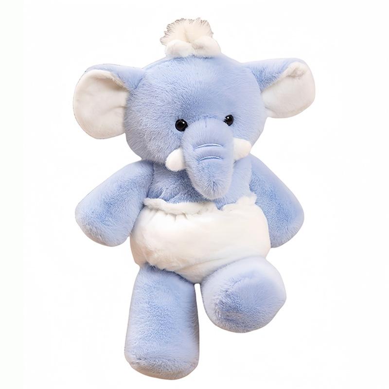 Cute Fox Plush Toy Creative Elephant Stuffed Animal Comfort Doll Cartoon Animal Birthday Gift Kids Sleep Pillow