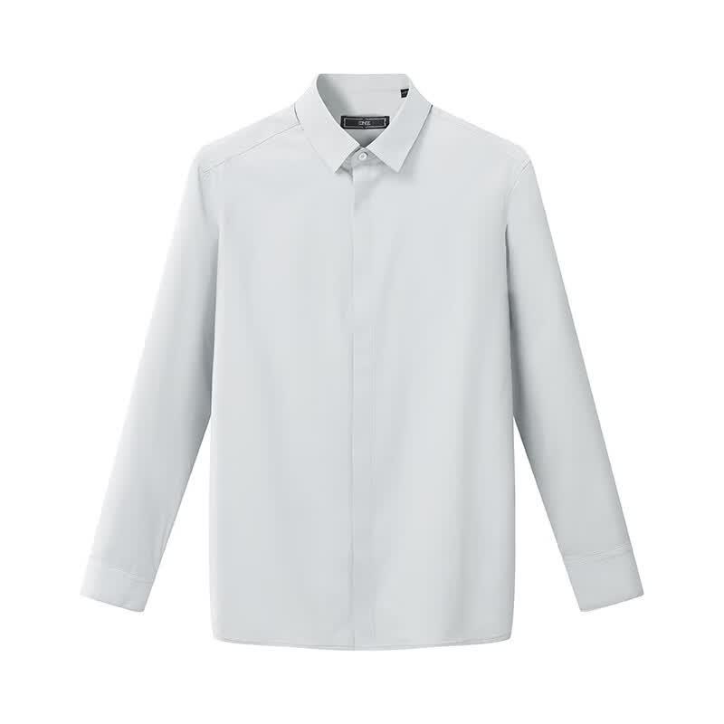 EMZ Men's Smooth Stretch Easy Care Long Sleeve Shirt