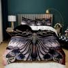 Insect Duvet Cover Set Vintage Old Backdrop With Dragonfly Bedding Set Pillowcase Double Queen King Size Polyester Qulit Cover