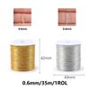 35M Weaving Gold Thread, Shiny Embroidery Thread, Shiny Silk Thread, DIY Handmade Accessories, Weaving Sewing Thread Tools