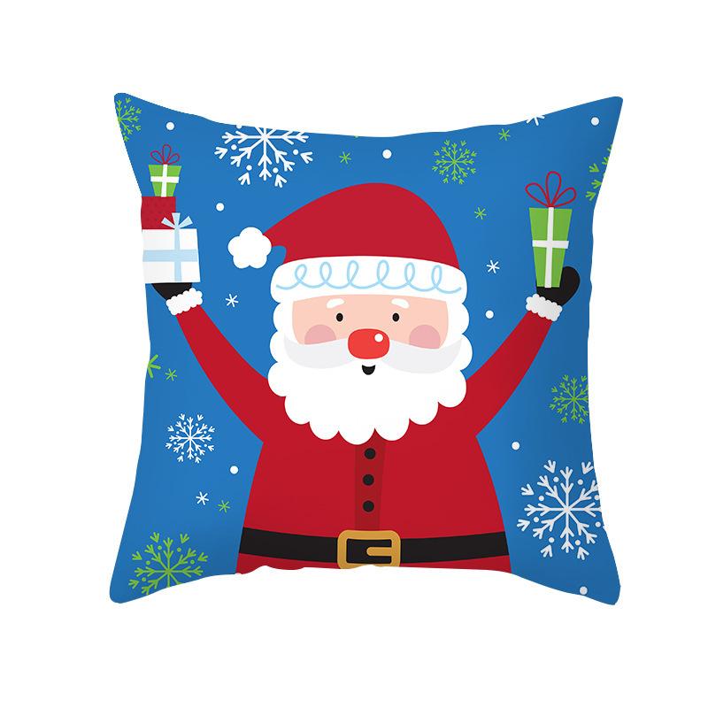 New Christmas Pillowcases Home Office Decoration Printed Linen Cushion Supplies