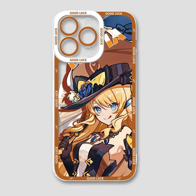 Genshin Impact Phone Case For iPhone 17 16 15 11 12 14 13 Pro Max Mini XS XR 7 Plus 16E Air Shockproof Transparent Cover Fundas