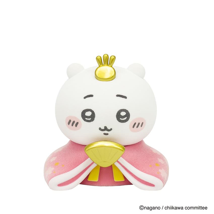 Osaka Choseido Chiikawa Hachiware Hina a Cute and Small Hina Doll Set Featuring a Prince and Popular Hinamatsuri Dolls Made of Doll, Princess.