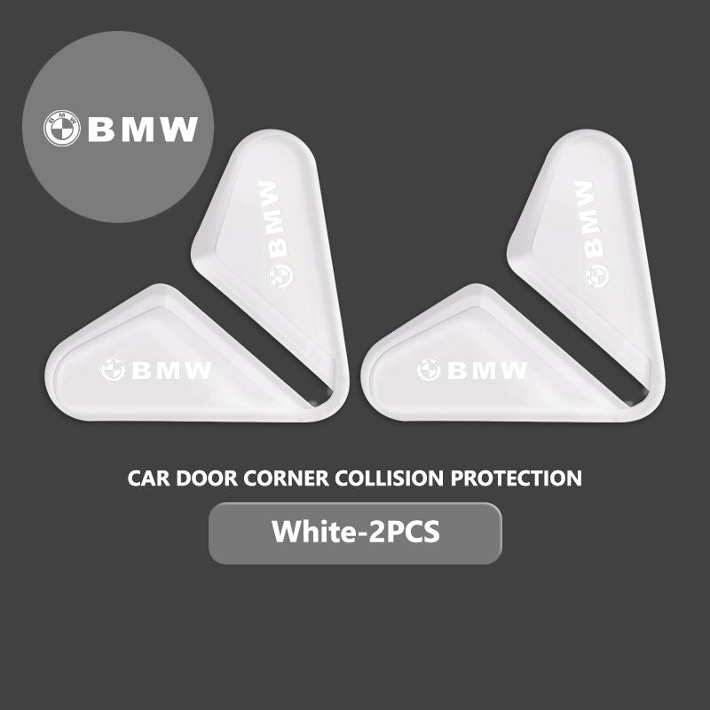 SHEJ3 Car Door Corner Bumper Guards Triangle Decals Scratch Protection For BMW M 1 3 4 5 6 7 Series M3 M6 F01 F02E34 E36 E70 F10 X6 X1