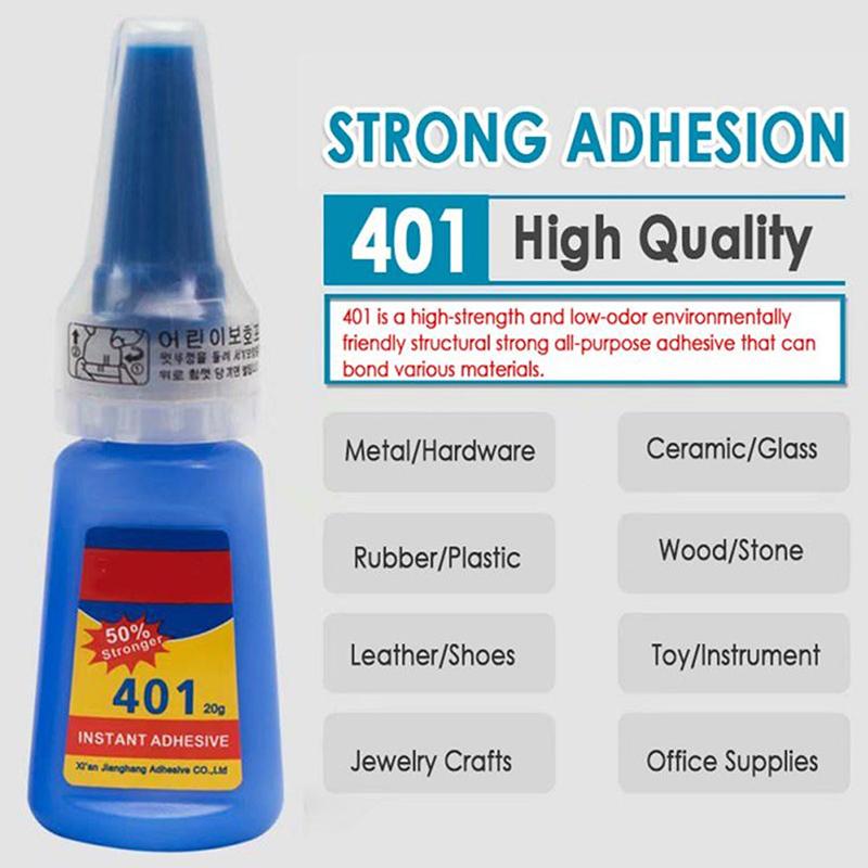 Stronger 401 Super Glue 20Ml Bottle Instant Fast Glue Multifunctional Fix Glue