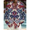 Camisas de Manga Larga con Estampado de Diseño Abstracto para Hombre, Cárdigan Casual, Botón Nuevo, Camisas de Moda Festiva
