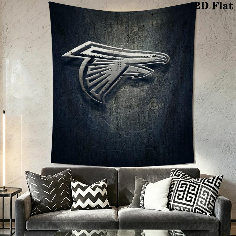 Atlanta Falcons Wall Tapestry Aesthetic Wall Hanging Printed Fabric Blanket Decorative Tapestries for Bedroom Living Room Home Decor