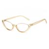 Trendy Cat Eye Glasses For Women  Stylish Clear Lens Anti-Blue Light Eyewear With Unique Decor  Prescription Ready Frames