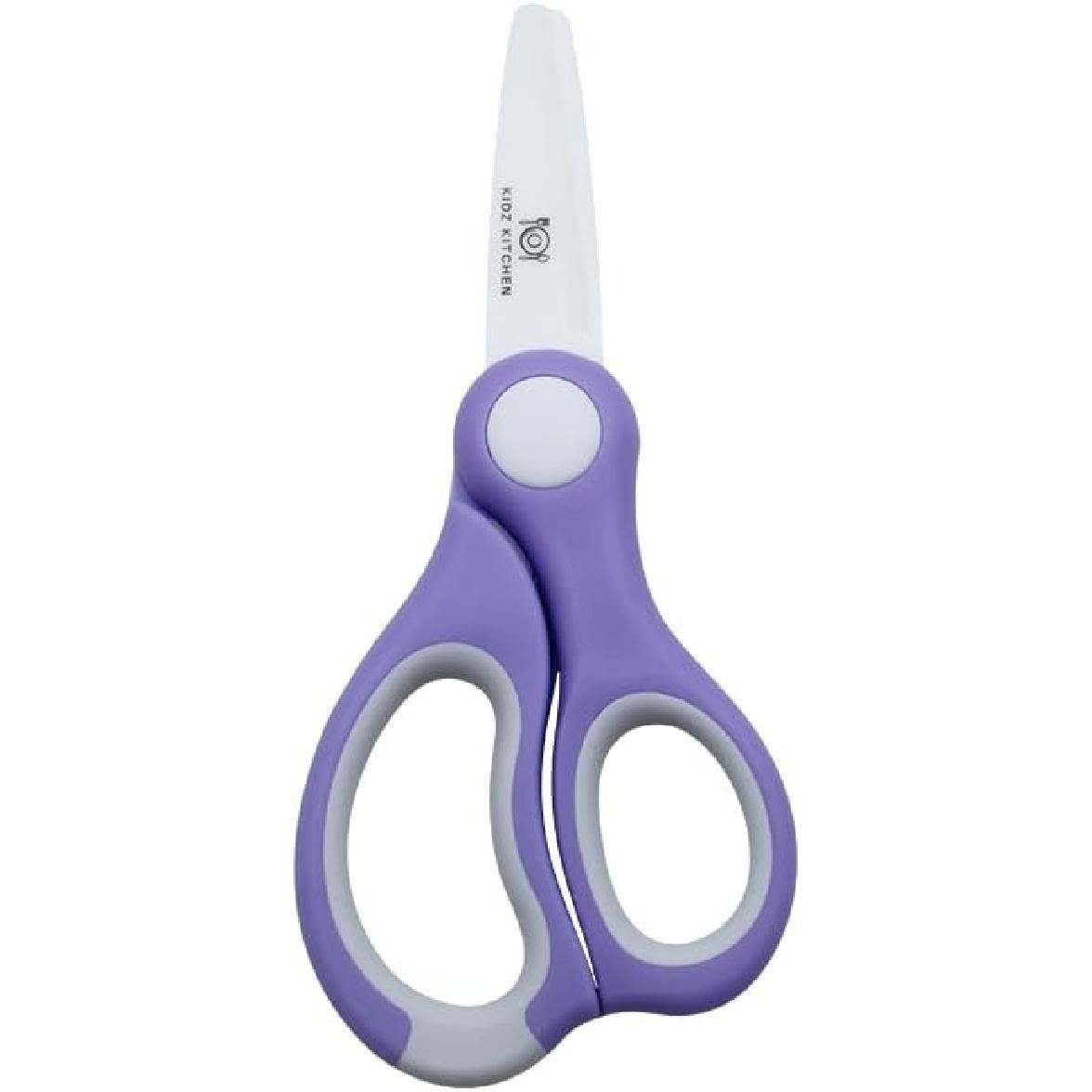 Durable Baby Food Scissors (Ceramic) (PURPLE)