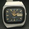 VINTAGE SEIKO 5 AUTOMATIC 6309A JAPAN MENS BLACK COLOR DIAL WATCH A701439-5