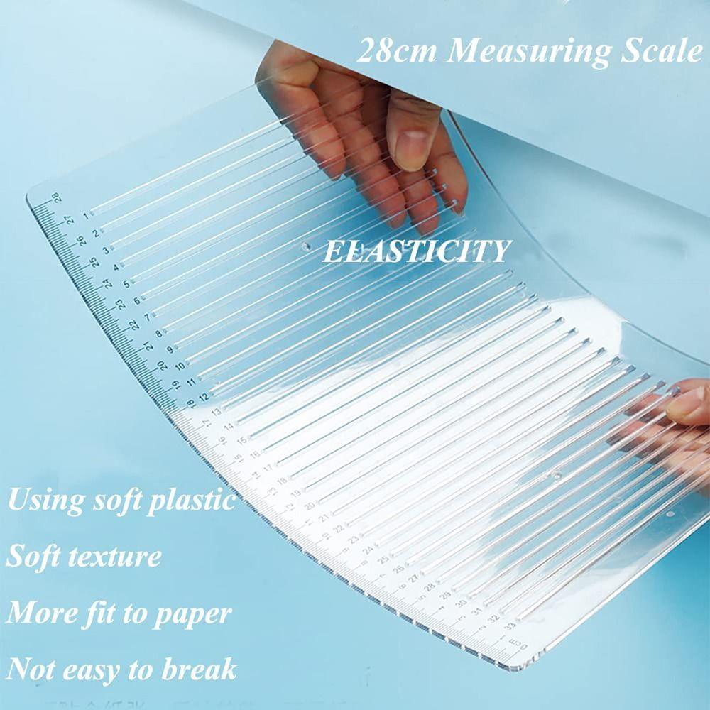 Straight Line Stencil Ruler Calligraphy Template Writing Stencil Ruler Lines Markings Ruler