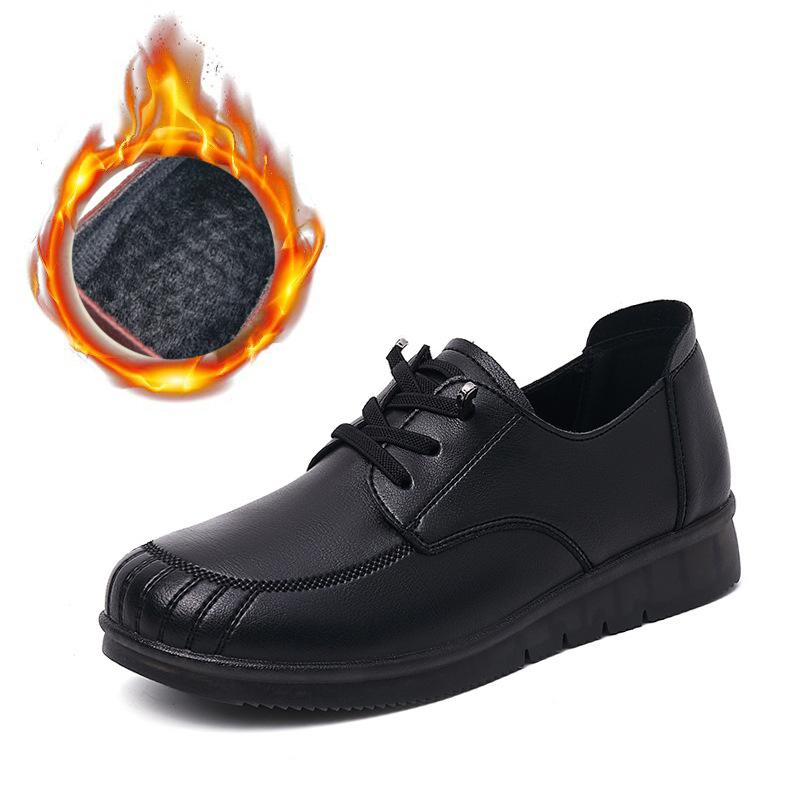 Women Sneakers Women Shoes Loafers Lace Up Comfort  Flats 2024 Trend Spring Casual Mom Shoes Femme Plush  Warm