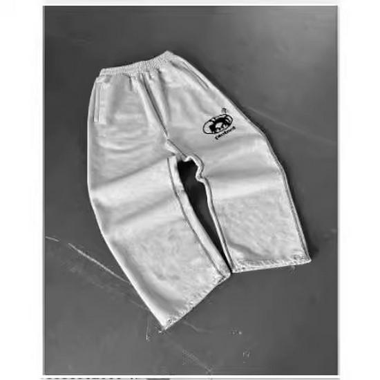 Men's Y2K Letter Embroidered Fleece-Lined Sweatpants