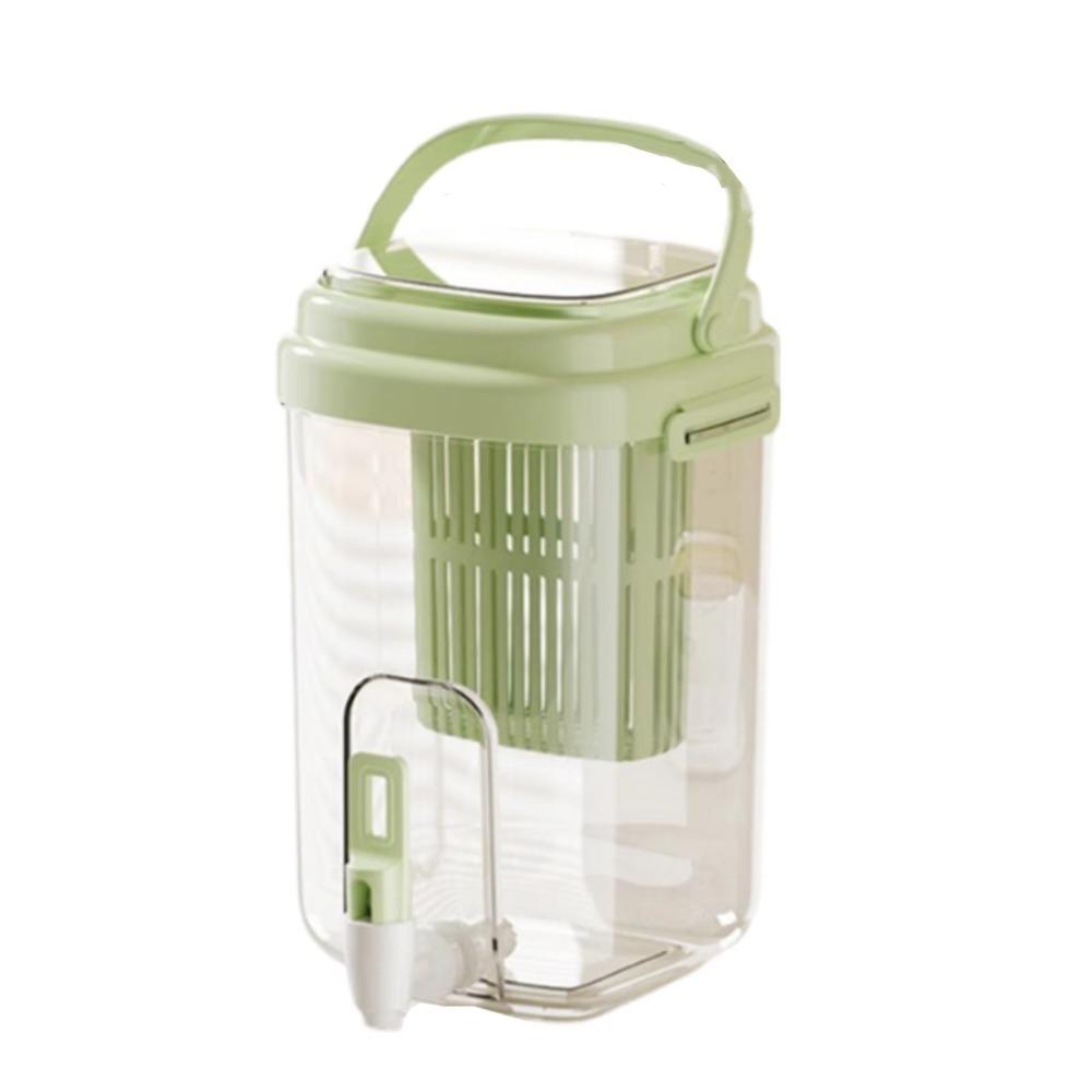 Foldable Handle Beverage Dispenser With Filter and Faucet Cold Water Jug Beverage Pitcher  Bar