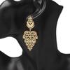New European Exaggerated Dangle Earrings for Women Metal Geometric Statement Long Hanging Earrings Punk Personality Drop Earring
