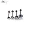 Alisouy 2pcs 3-6mm Ear Stud Earrings Hypoallergenic Round Cubic Zirconia Stainless Steel CZ Girls High Quality Women Earrings