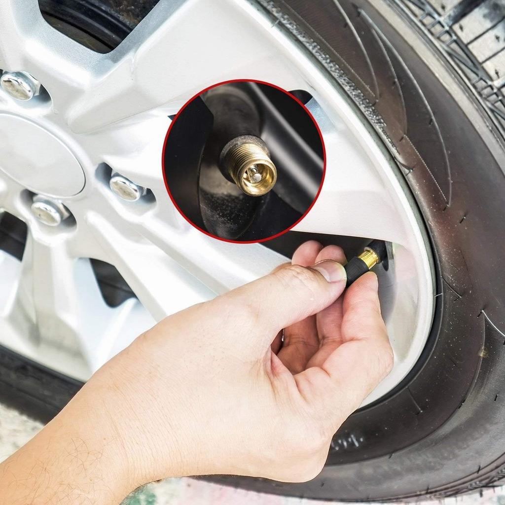 12 Pieces Snap-in Rubber Tire Valve Stems TR412 11.5mm 0.453 Inch with High Temperature Brass Valve Cores Tyre Valve Stems for Tubeless Rim Holes on