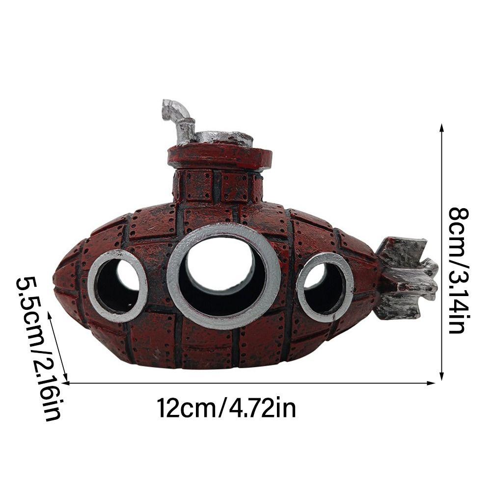 Versteckt Home Dekoration Aquarium Ornament Aquarium Dekoration Wrack Unterwasser Boot Gebrochen U-Boot