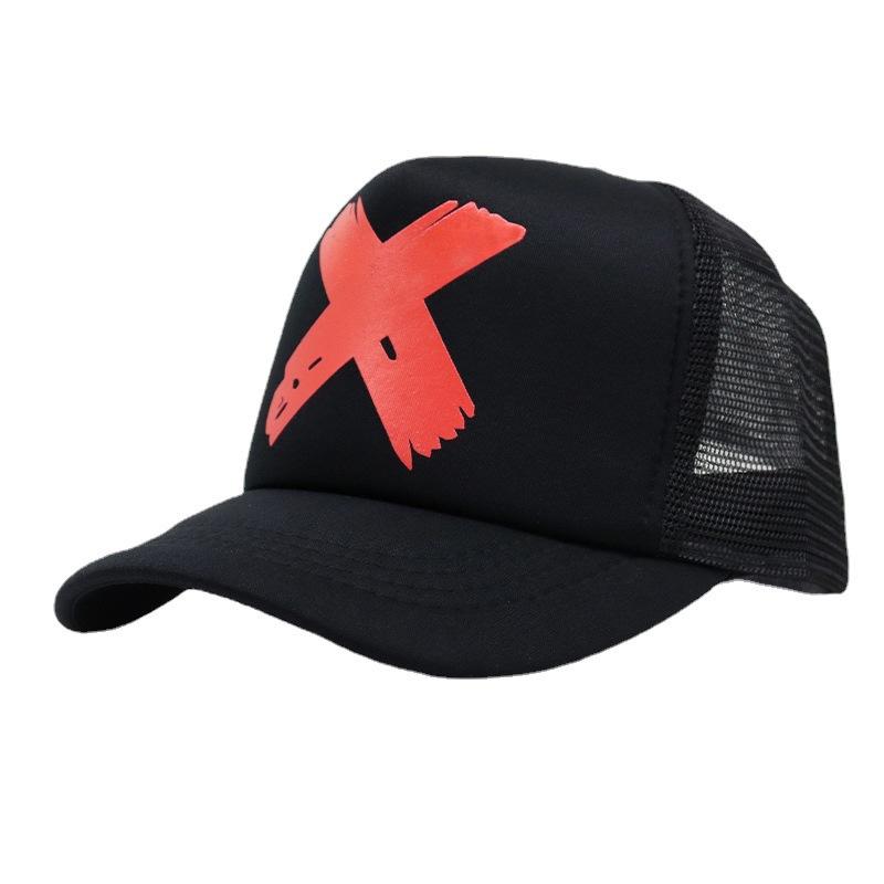 Summer X Letter Mesh Cap Couple Hip Hop With Mesh Baseball Cap Outdoor Mesh Breathable Cap