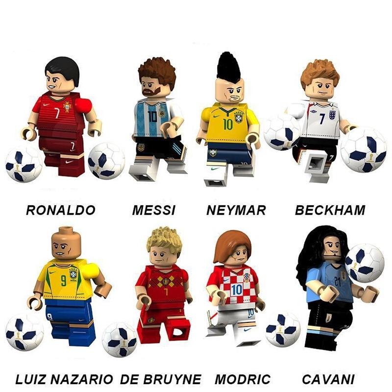Xp013-020 Cross-border World Cup Compatible Lego Soccer Boy Building Blocks Abs Plastic Material