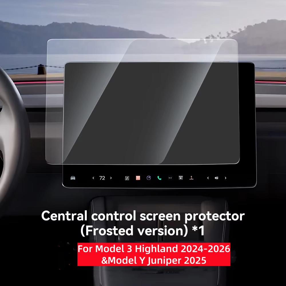 YZ Tempered Glass Screen Protector For Tesla Model 3 Highland Model Y Juniper 2025 Center Console HD Protection Screen Protecto