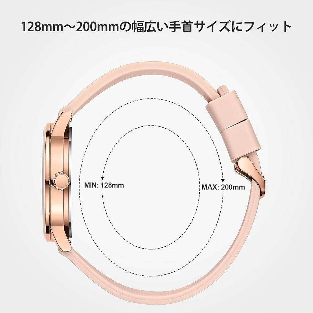 DIZIZID Analog Nurse Watch Waterproof Luminous Easy-to-Read Dial Silicone Strap Unisex Pink