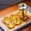 Chinese Kung Fu Teacup Boiling Teapot Filter Glass Chinese Tea Ceremony Tea Maker Flower Teapot Tea Set Lifting Teapot