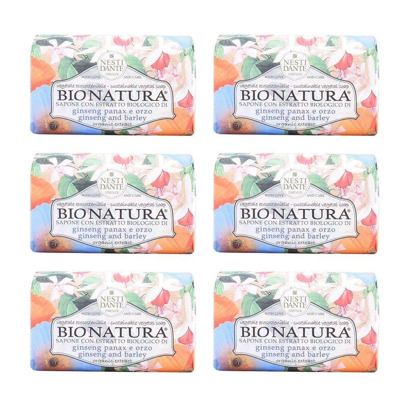 Nestidante BIO Natura Ginseng & Barley Soap 250g x 6 Pack [Box Product]