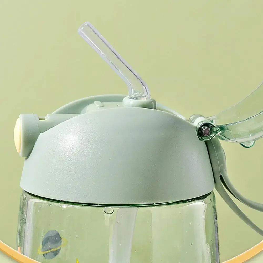 600ml Children's Straw Cup, Large Capacity Sports Children's Cup, Plastic Portable and Easy To Handle Cup, Anti Drop