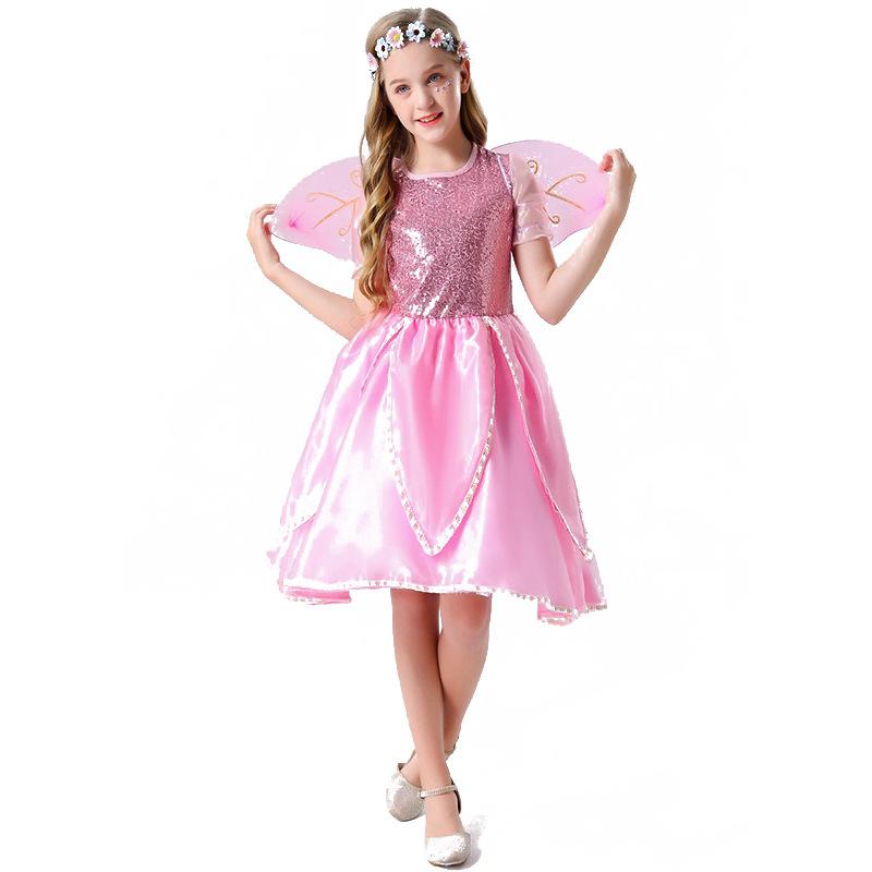 Cosplay fairy costume children costume halloween flower fairy play costume girls party costume
