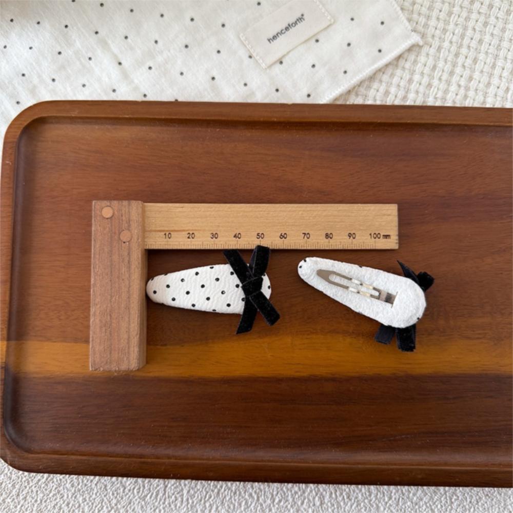 2Pcs/lot Lace Cloth Hair Clips Plaid Design Bangs Clips Sweet Princess Headdress  Hair Accessories