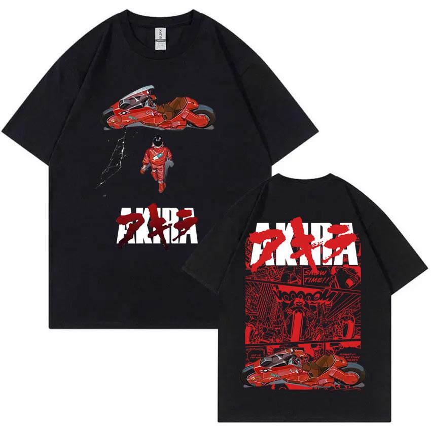 Japanese Scifi Cartoon Movie Anime Shotaro Kaneda Pattern Tshirt Mens and Womens Hiphop Retro Oversized Tshirt S