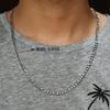 Classic Stainless Steel Figaro Chain Link Necklace Chains for Men Women Silver Choker Metal Jewelry Making Accessories