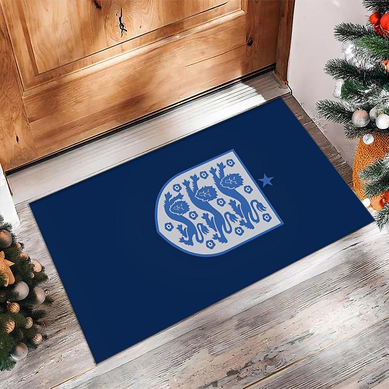 England National Football Team Theme Rug Soft Crystal Velvet Area Rug Non-Slip Floor Carpet for Living Room Bedroom Nursery