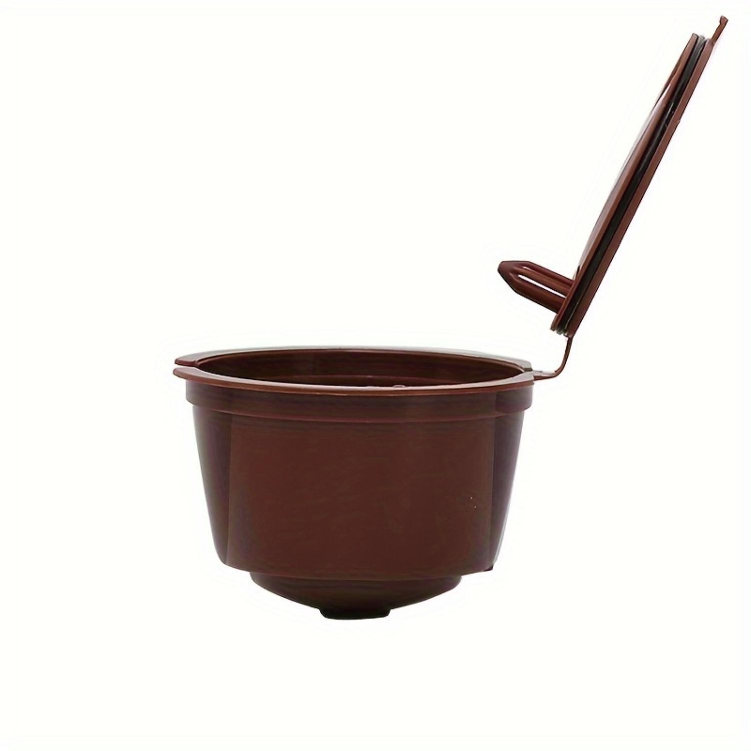 

1 шт. многоразовых кофейных капсул, совместимых с капсулами для кофемашины DOLCE GUSTO, набор фильтров для воды для многоразовых кофейных чашек. 1pc коричневый