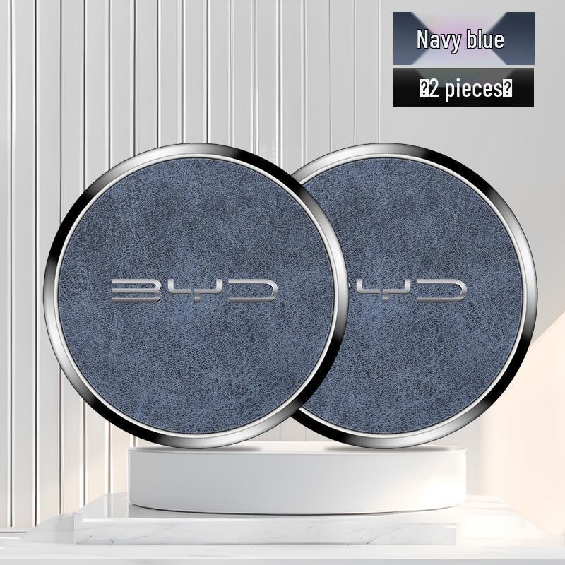 Compatible BYD Yuan UP Alloy Non-slip Water Cup Mat for 24-26 Models