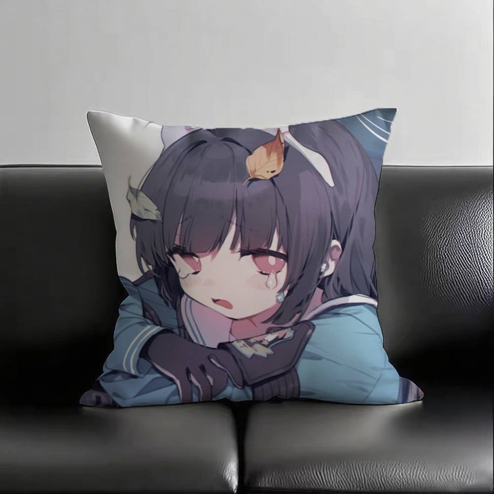 1pc Anime Blue Archive Kasumizawa Miyu Pillow Case Fashion Square Pillowcase Bedroom Sofa Room Ins Decoration Leisure
