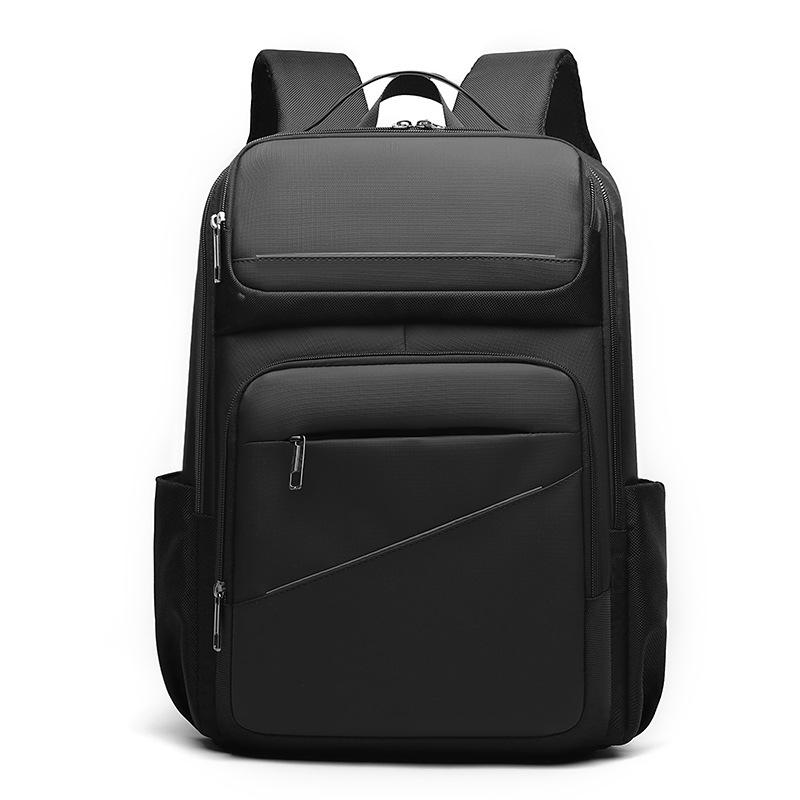 

Expandable Waterproof Men s Large Capacity Laptop Backpack for Travel and School 30*18*46 cm чорний