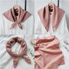 Solid Color Knitted Triangular Scarf Soft Multi-Functional Headscarf Coldproof Windproof Neck Warmer Autumn And Winter
