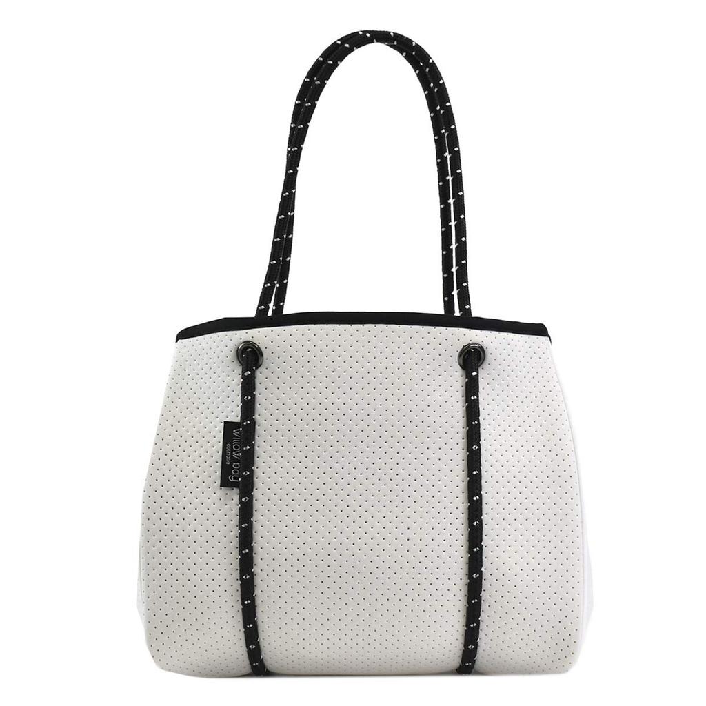 Willow Bay Tote Bag Mini, Neoprene, White, 1081 DAYDREAMER MINI WHITE