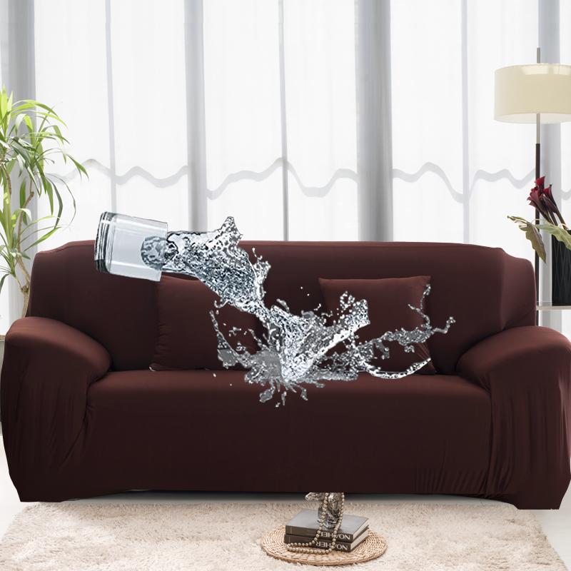 1/2/3/4 Seats Sofa Couch Cover Waterproof Elastic Corner Sofa Covers L Shaped Sofa Slip Cover Protector Bench Cover Thin Fabric