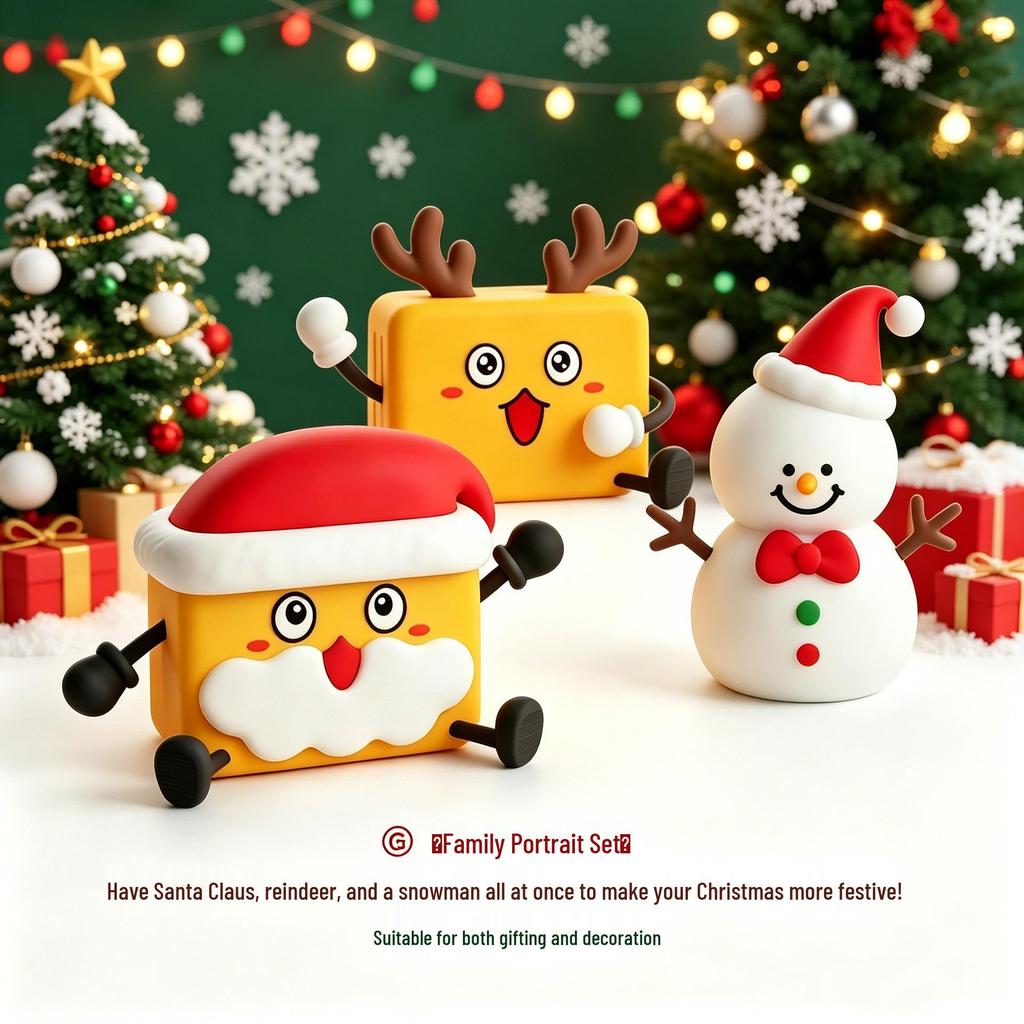 Snowman Silicone Night Light: Rechargeable Bedside Atmosphere Lamp & Festive Desktop Ornament, Perfect for Christmas and Birthday Gifts