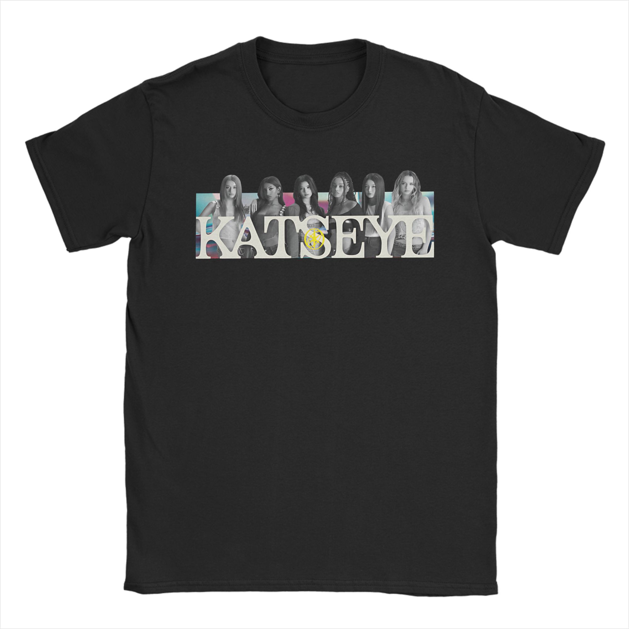 Mens Womens Katseye – Live Loud, Dream Electric T Shirt Cotton Printed T-Shirt Clothing Outfits 4XL