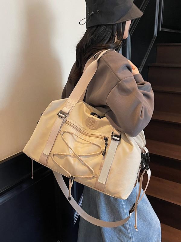 Large Capacity Wet/Dry Separation Fitness Travel Bag - Stylish Portable Handheld & Single Shoulder Crossbody Sports Bag