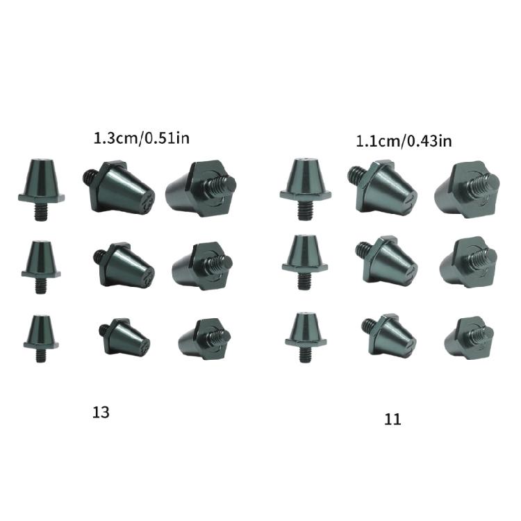 12Pcs Aluminum Football Stud Replacement Cleats Stud Football Boot Spikes Soccer Stud for Football Boot Enduring