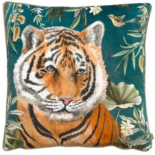 Wylder Orient Velvet Tiger Cushion Cover