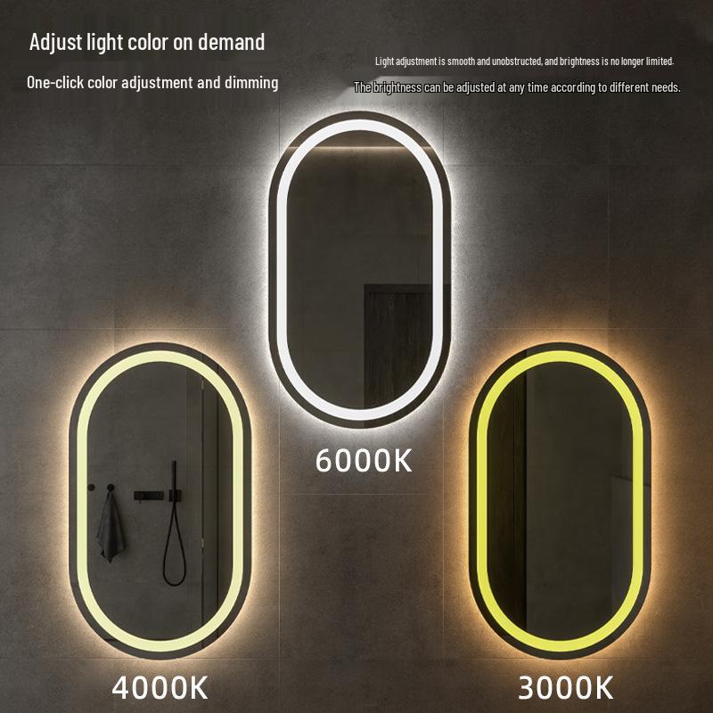 Oval LED Smart Vanity Mirror with Touch Screen